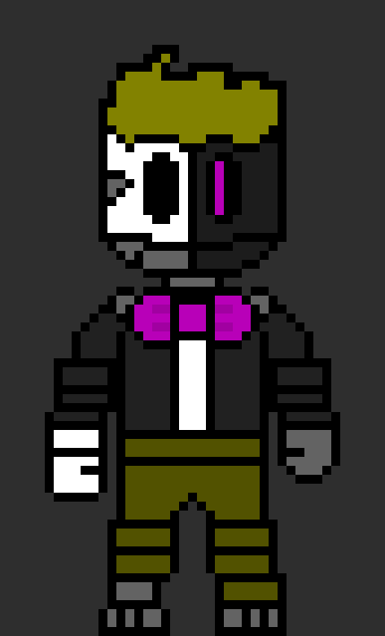 [812b32] *trys to get up* UGH..... My l3gs are br0k3n... - Molten the Robot!