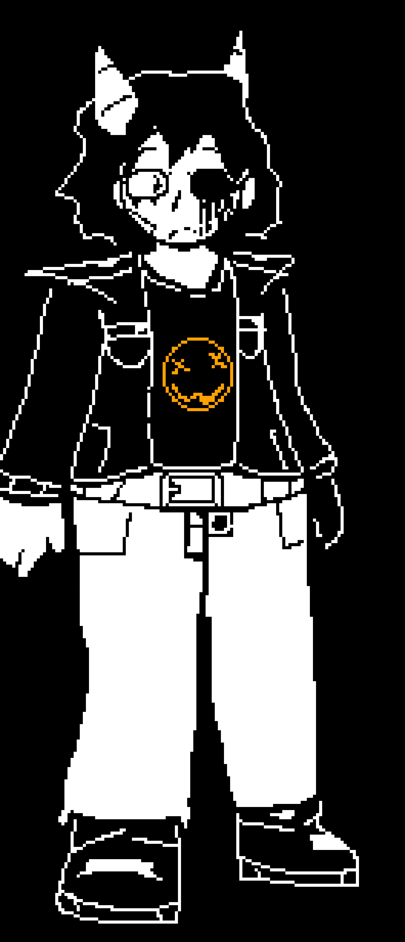 [3709b6] Oh, right uh- This was an Undertale-styled Harrow sprite I made a while back in Libresprite.