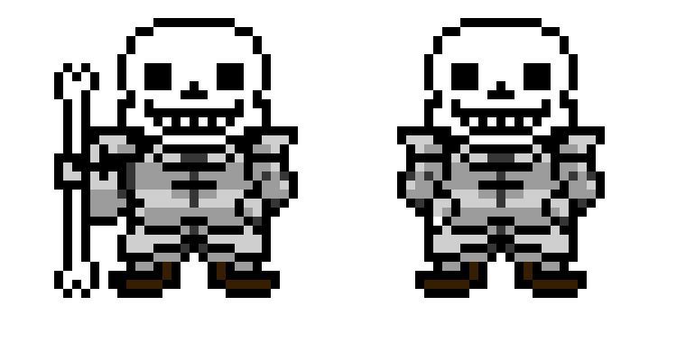 UnderShuffle Sans (Ruta Pacifista y Genocida) Pixel art
