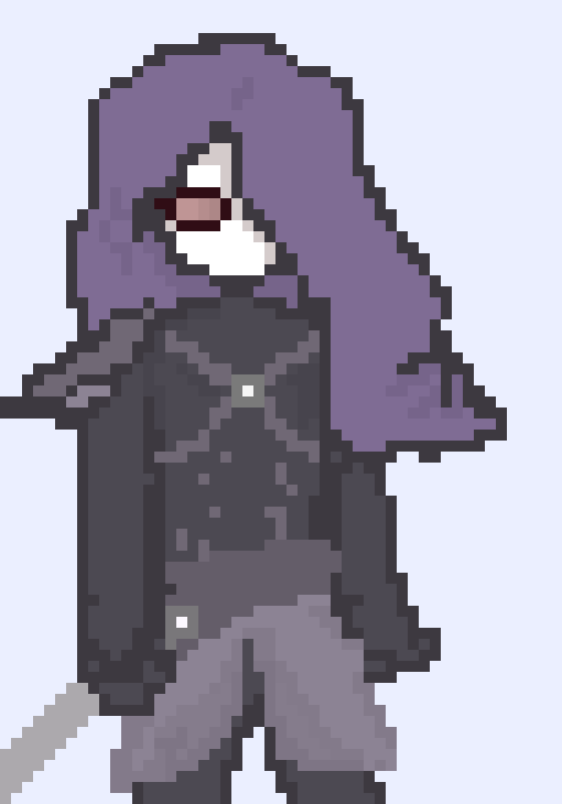[1bdf40] * her hand hovers over the hilt of her sword meeting two new folks.* "hello.."