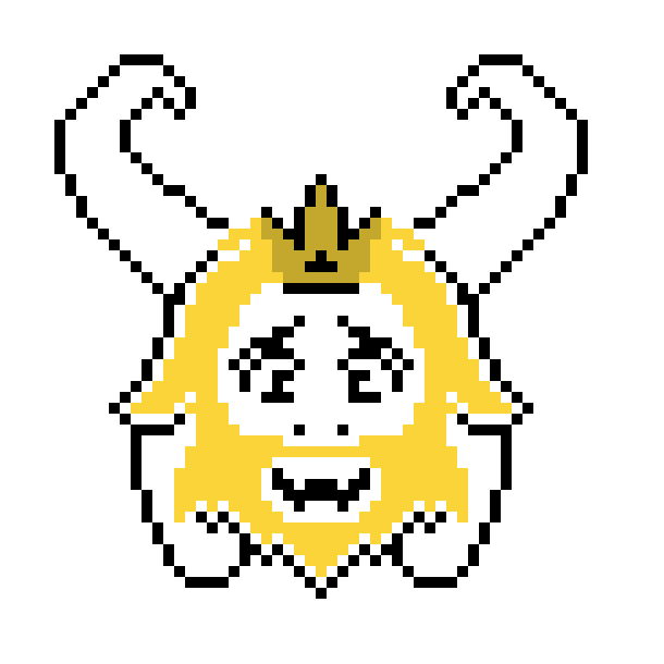 [9afd85] Asgore face (crown)