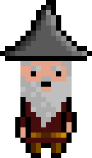 Pixel Wizard Brown