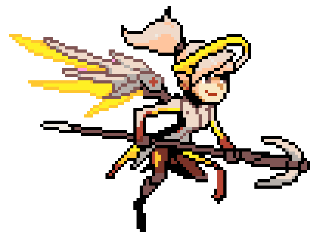 [9664c4] Mercy Pixel Art Spray