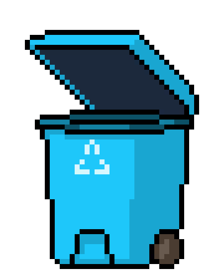 [c99cda] green-trash-can