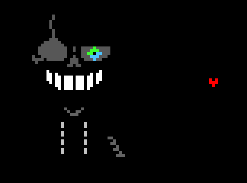 [9664c4] UnderShrike!*Darkness fills the room. You are greeted by a sans sillohette