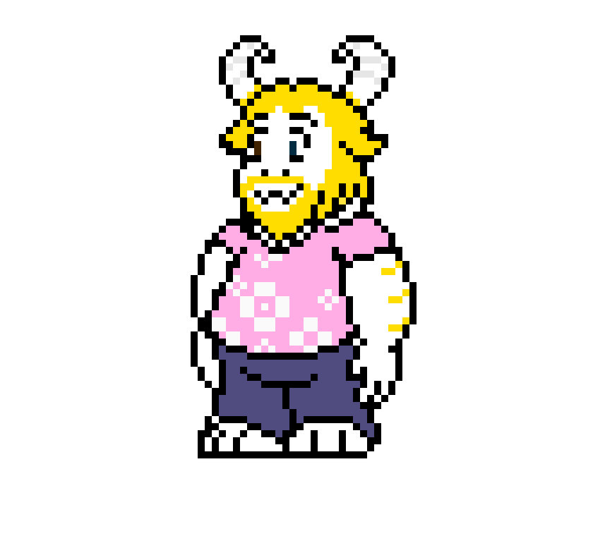 undertale 2 asgore battle sprite