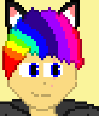 [401102] *waddles over to kawwi cat and speaks giberish*-toddler rainbow