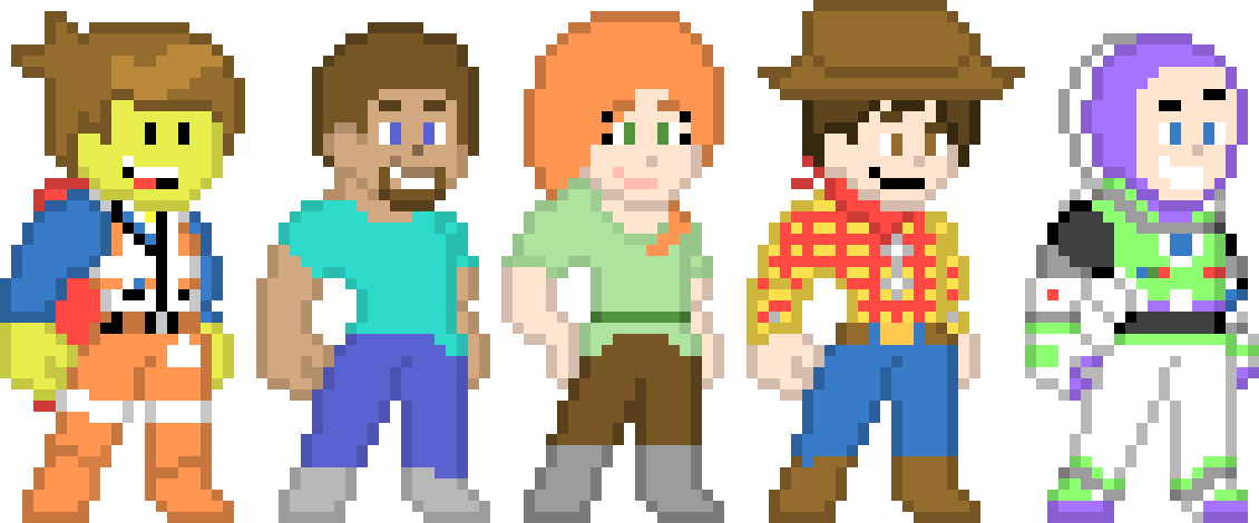 Emmet, Steve & Alex, Wooody & Buzz!!!