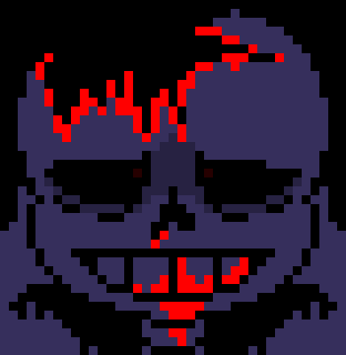 *(You saw humans, that seemed distorted.) -Sans