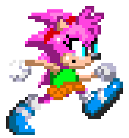 [2452d2] Sonic 3 amy rose Running Sprite