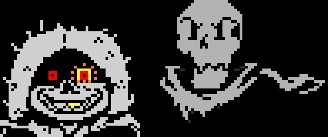[e27272] Lets do this...*firing blasters at sans  while paps summons bones under him*