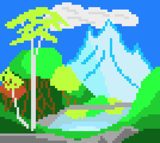 Bob Ross's Art In Pixels