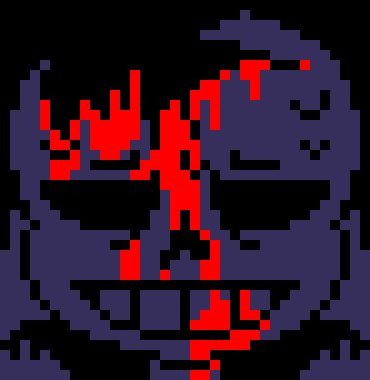 [7ce906] *(He'd then glitch onto the couch.) -HorrorTale Sans