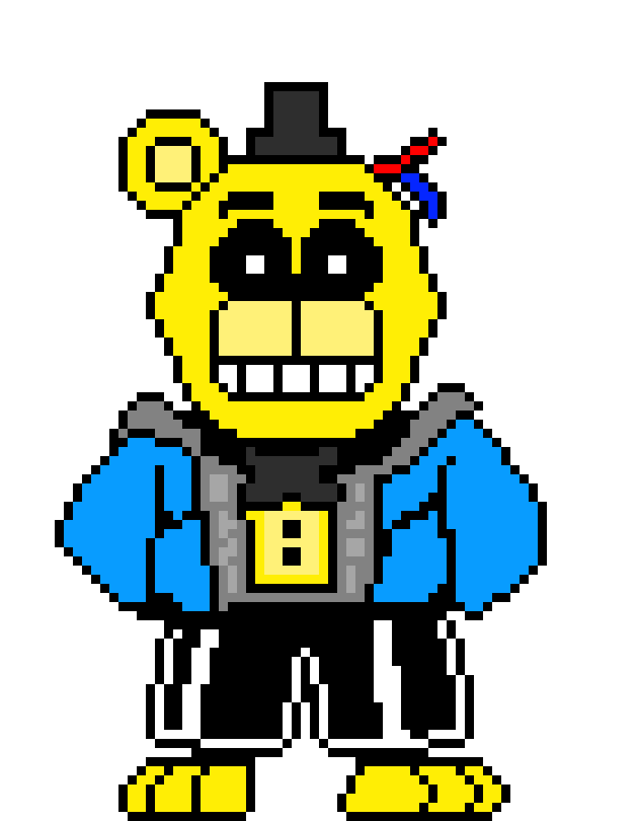 FNaFtale Withered Golden Freddy Colour