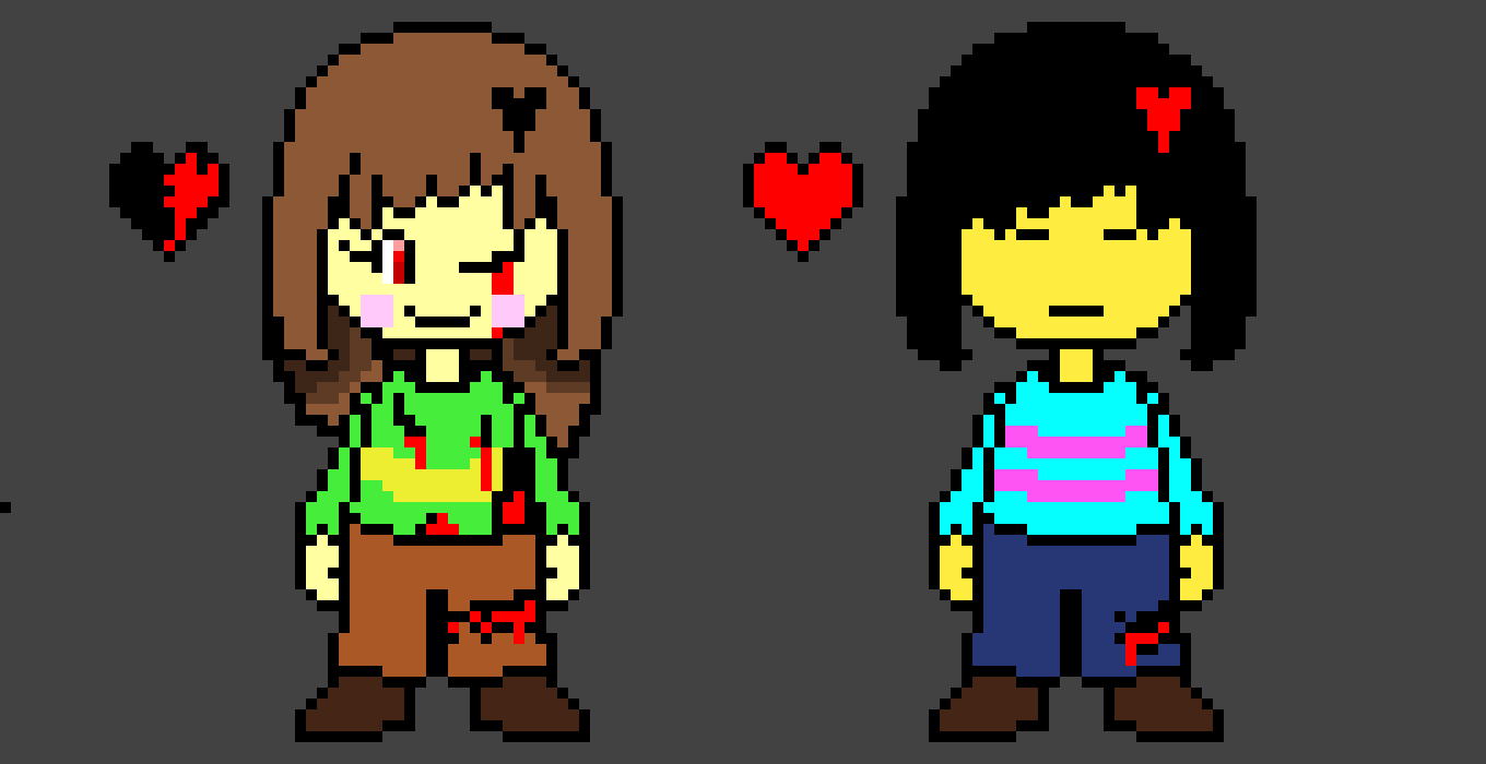 [9664c4] UnderShrike! Chara and Frisk