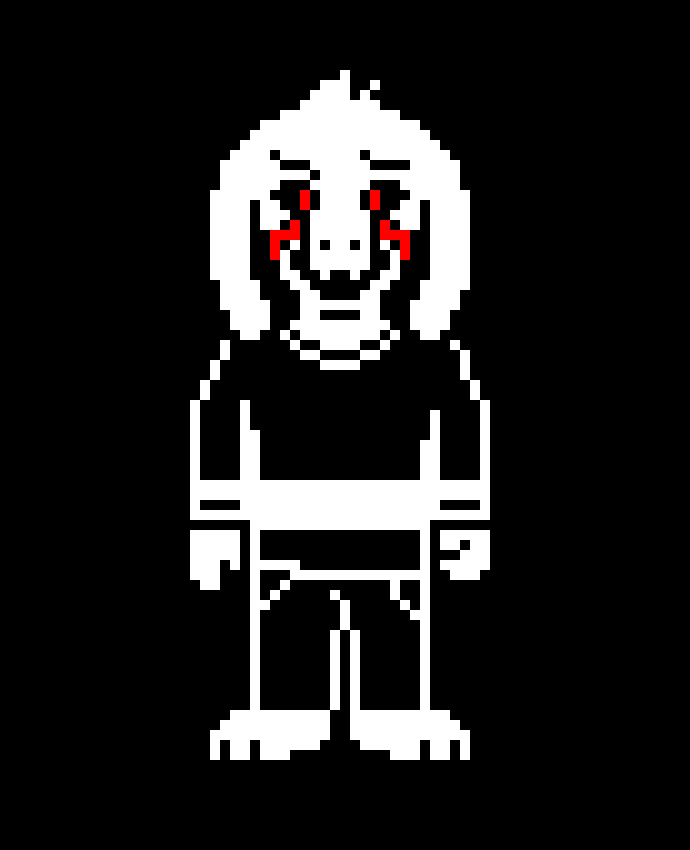 [009754] Undertale Asriel Battle Sprite