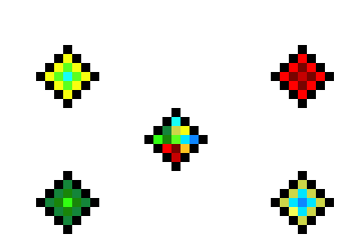 [1f9fb3] light orb (tl) nature orb (bl) hell orb (tr) ocean orb (br) the collection orb (mid)