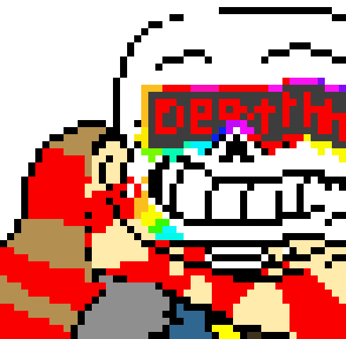 [b7fdf0] Tell me how to make a gif or else I will smash your head to the ground - Fresh!Ink sans