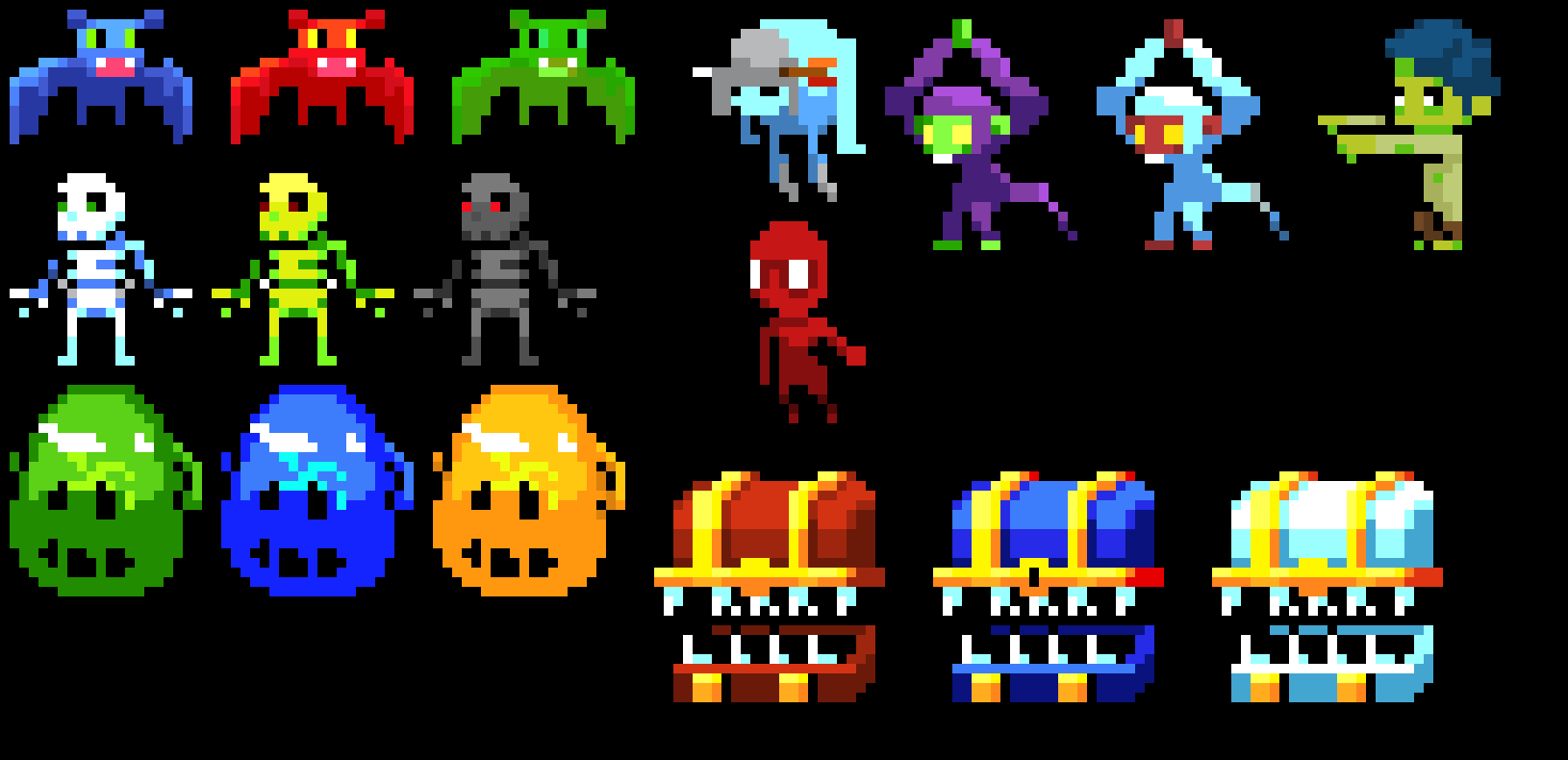 [9664c4] crypt of the necrodancer zone 1 monsters