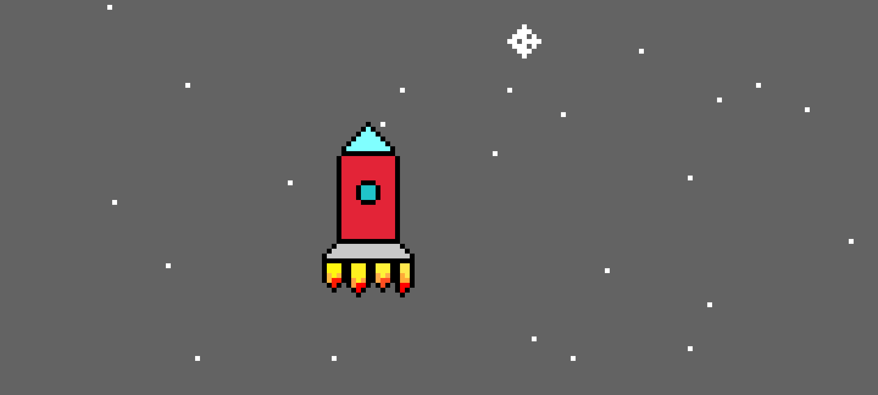 [d84304] rocket blasting off to the moon