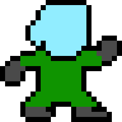 [9664c4] GreenAstronautWalking