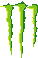 [17bcc8] Monster Energy Logo Pixel
