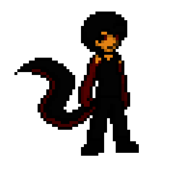[6c26bc] Pyroblood - MHA Villain OC Idle Sprite