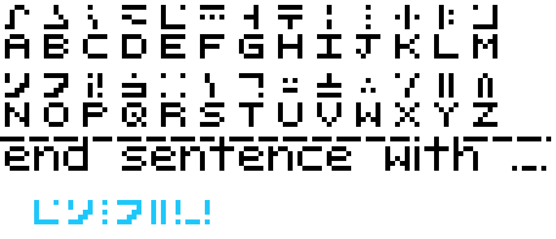 The Standard Galactic Alphabet