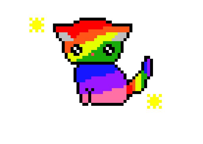 [9664c4] Rainbow Kitty 