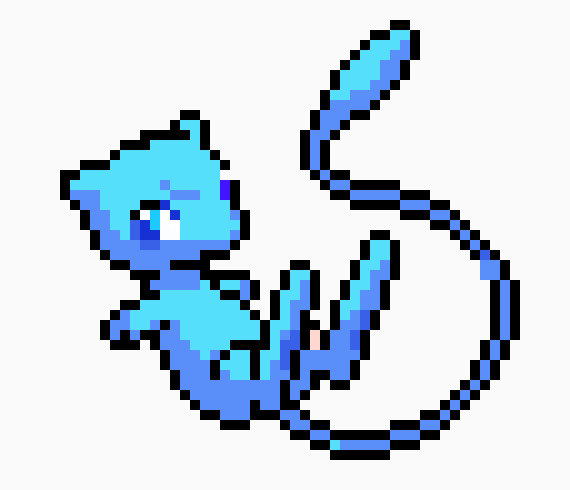 the shiny mew ran away -