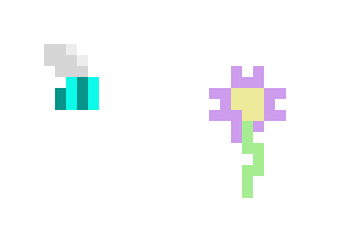 [c9c00b] Bee flower frame 2