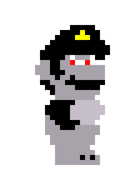 [9664c4] 16-Bit Mario Robot- looking at screen very angry
