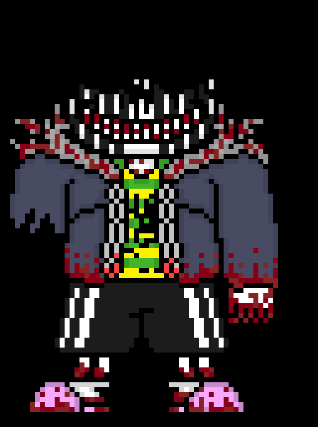 [e8cb42] *a severely distorted voice is coming out of the Terror but its so distorted you cant understand him he goes back to eating you alive*
