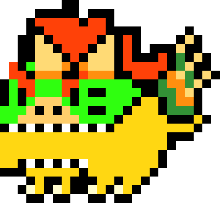 [9664c4] Pusheen Pixel Art bowser