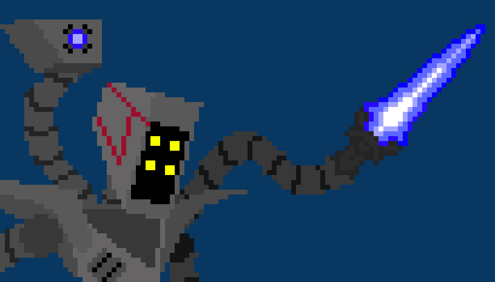 [32284a] *Im back baby!* "{...COMMAND RECIEVED. RESUMING ATTACK.}" *M13 starts aiming the box hand at the beast*