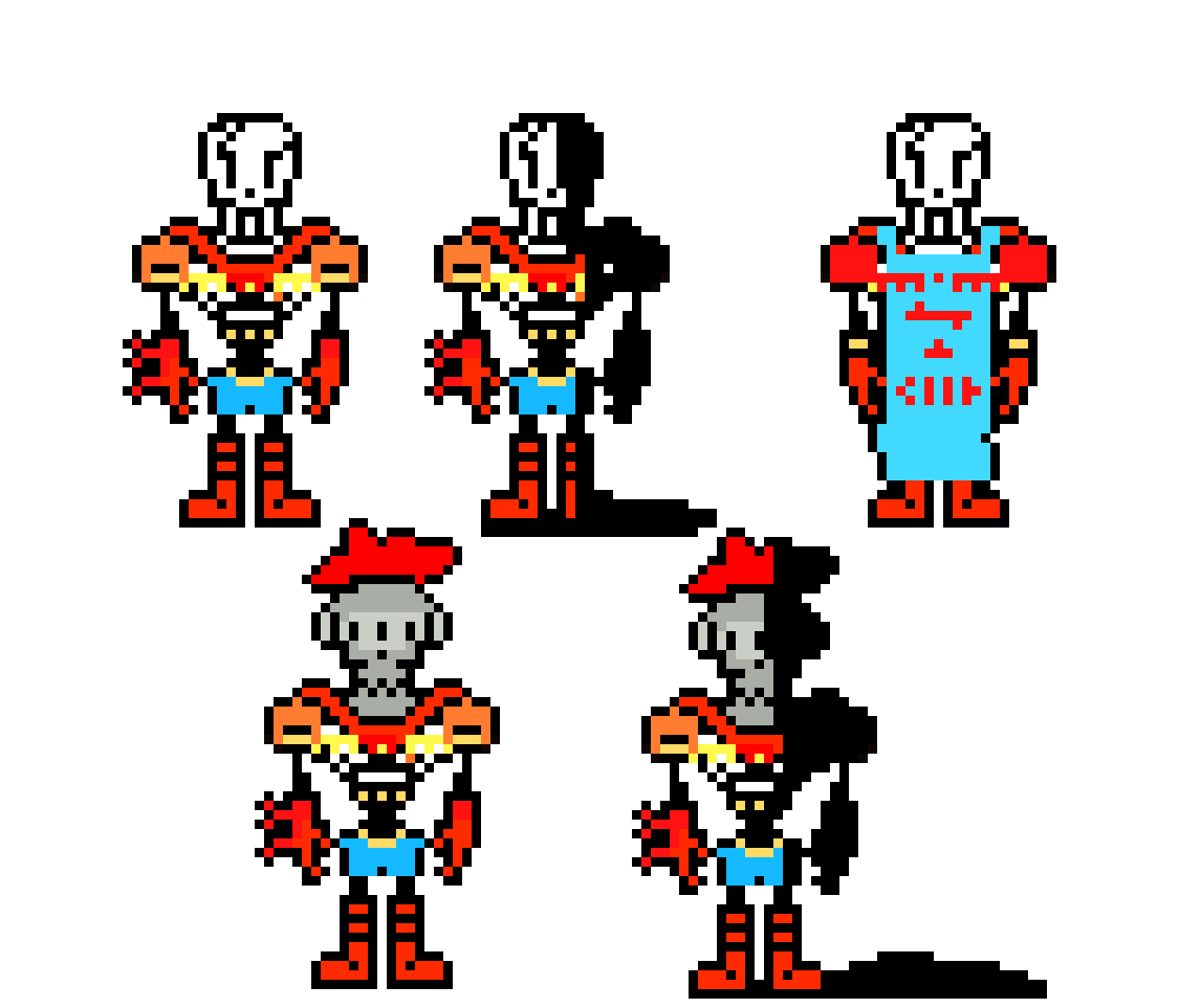 [9664c4] Papyrus' AU Sprites