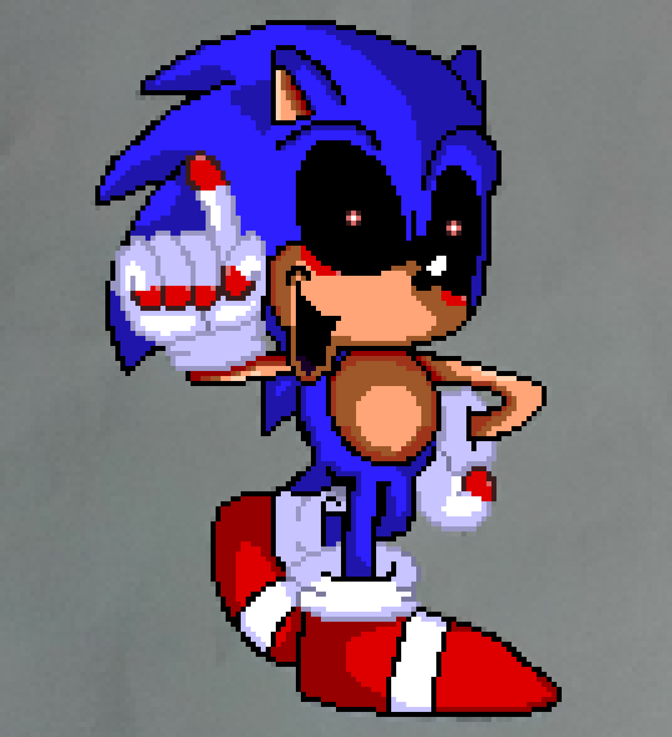 Sonic.exe from real life drawing