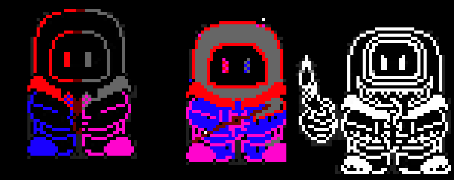 [b7db12] ay toptext, can you make a theme for me like you did  for terror, they would be fighting the imposter (right) and middle is phase 2l