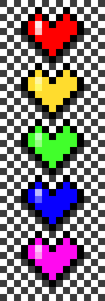 [9664c4] Rainbow Hearts