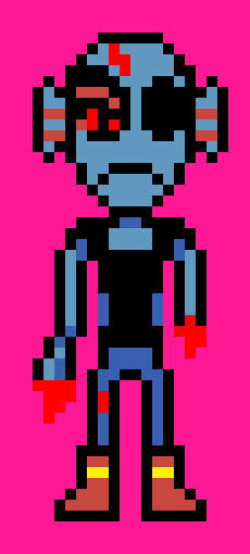 [9664c4] Undyne pixel art 