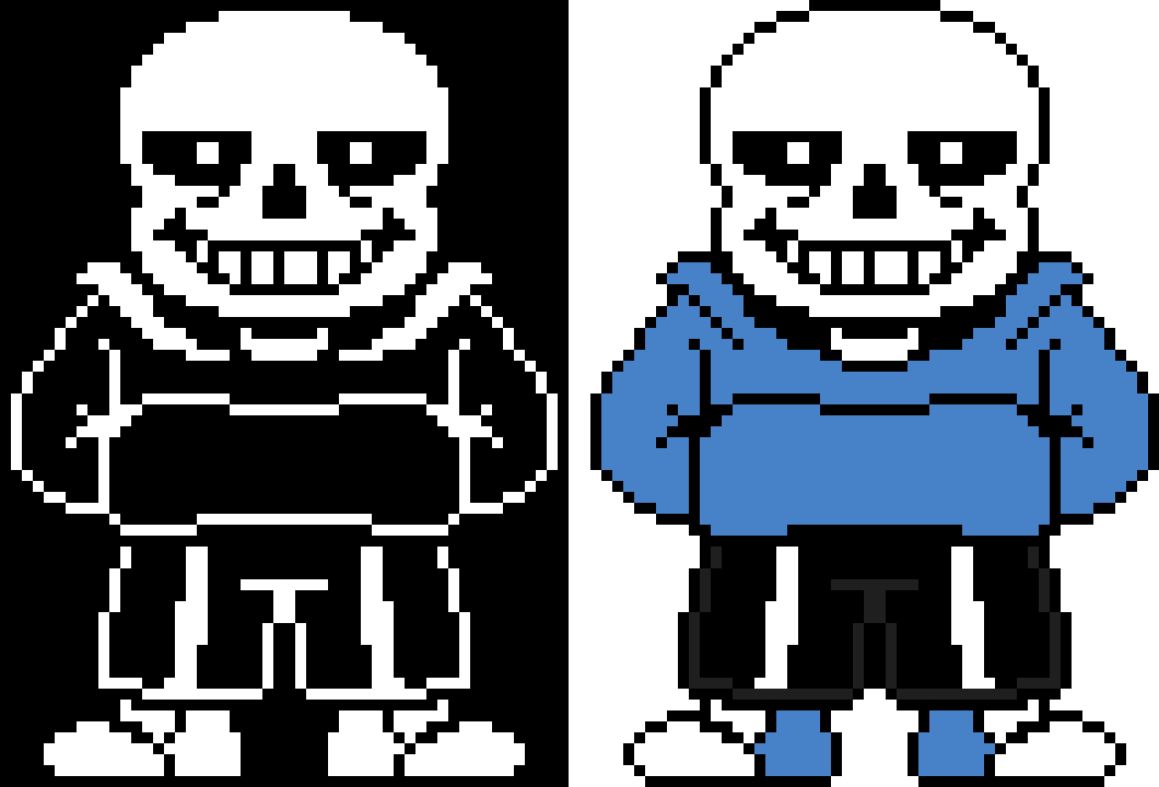 SwapSwap Sans the Skeleton Battle Sprite.
