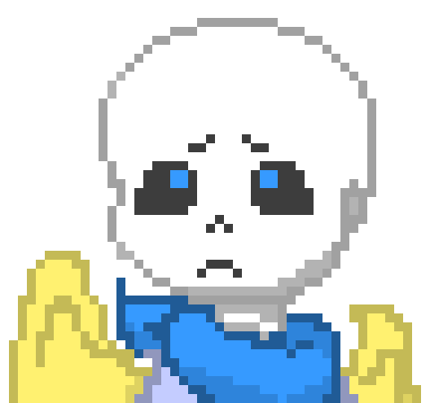 [b864cc] Blue stared up at Papyrus "P-Papy..? I-I haven't c-changed" he seemed ... scared
