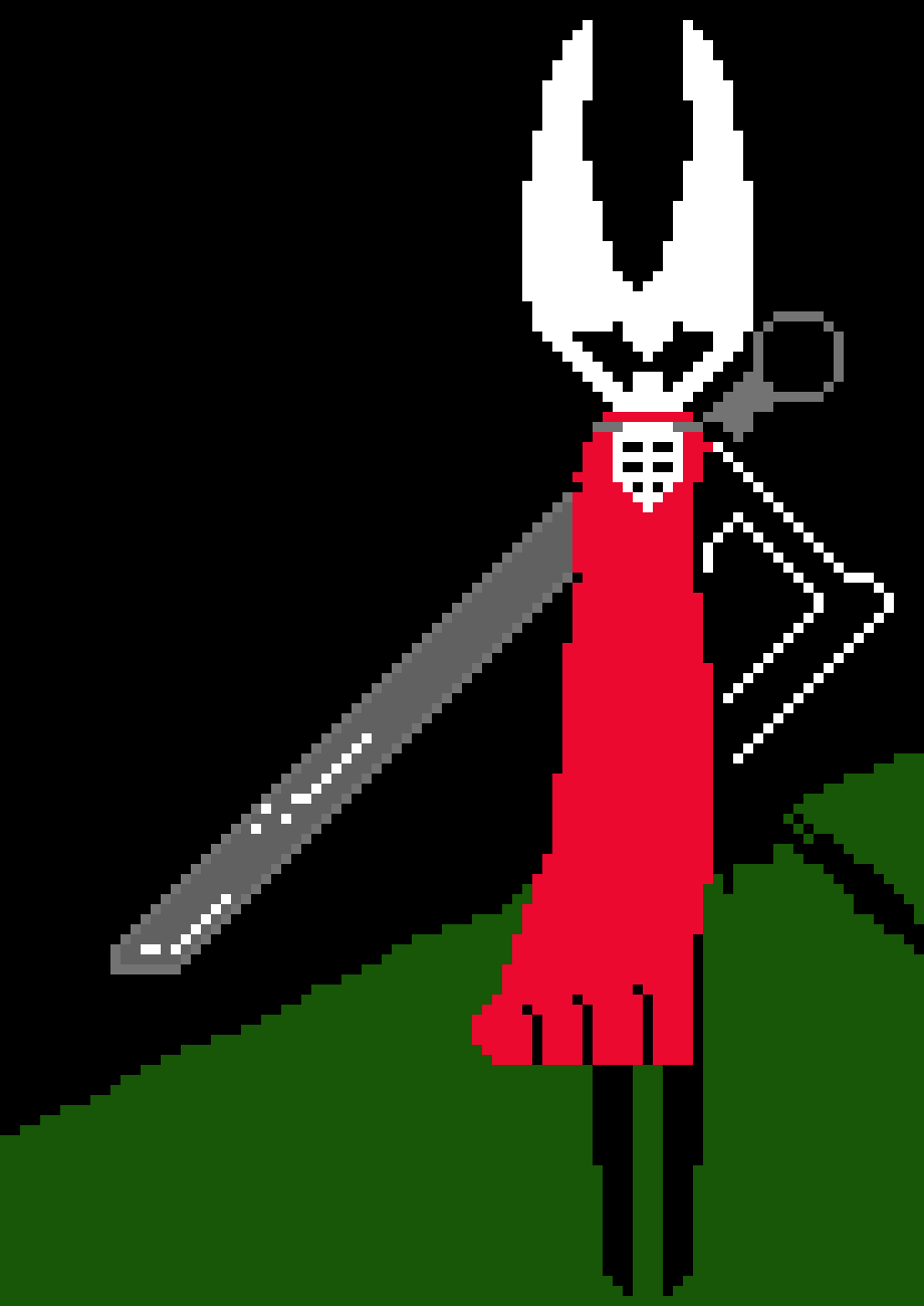 Hornet from Hollow Knight but Daughter of hollow nest