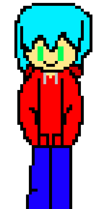 (still working on my Sprites from scratch) TOWDR me NEW V2 (more like a hoodie) 