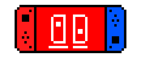 Nintendo Switch w/ Neon red Neon blue Joy-Cons