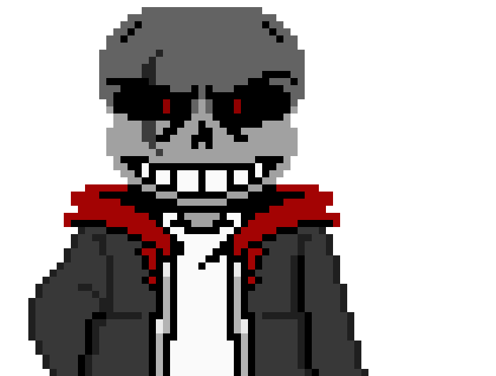 [6c26bc] Skully the Skeleton (After Killing a Monster to Protect his Human Friends) - Undertale AU OC