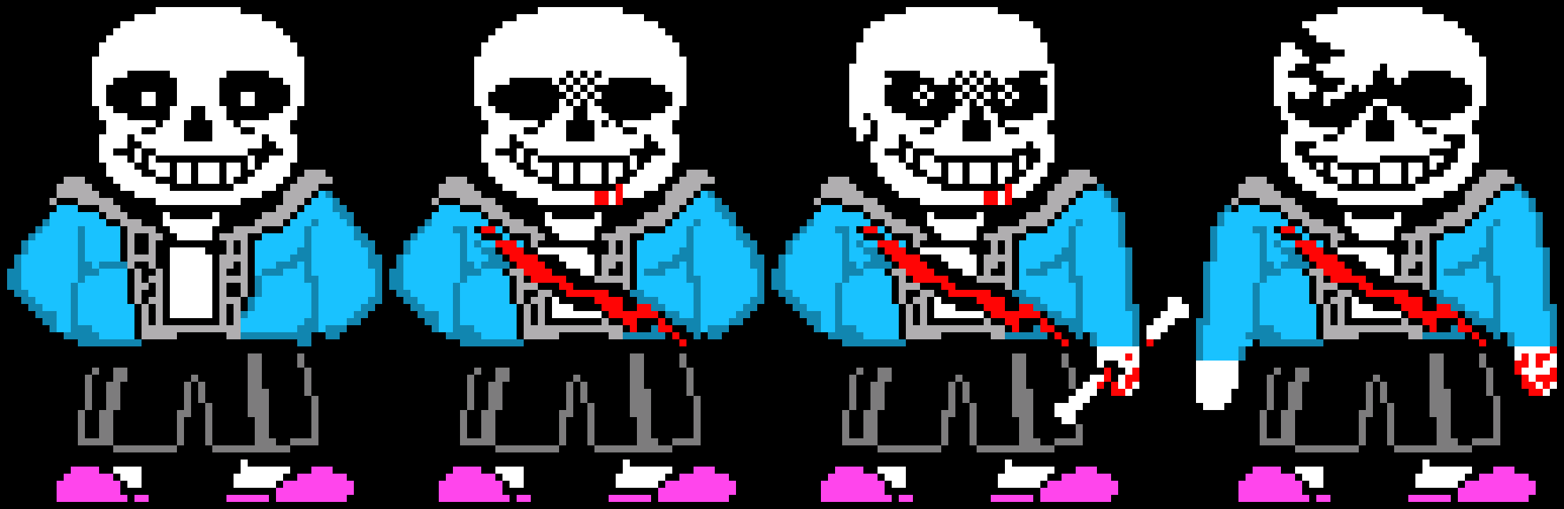 Undertale Last Breath Phases 1-3 If They Where Based Of The One Toby Fox Made. V3 Colored