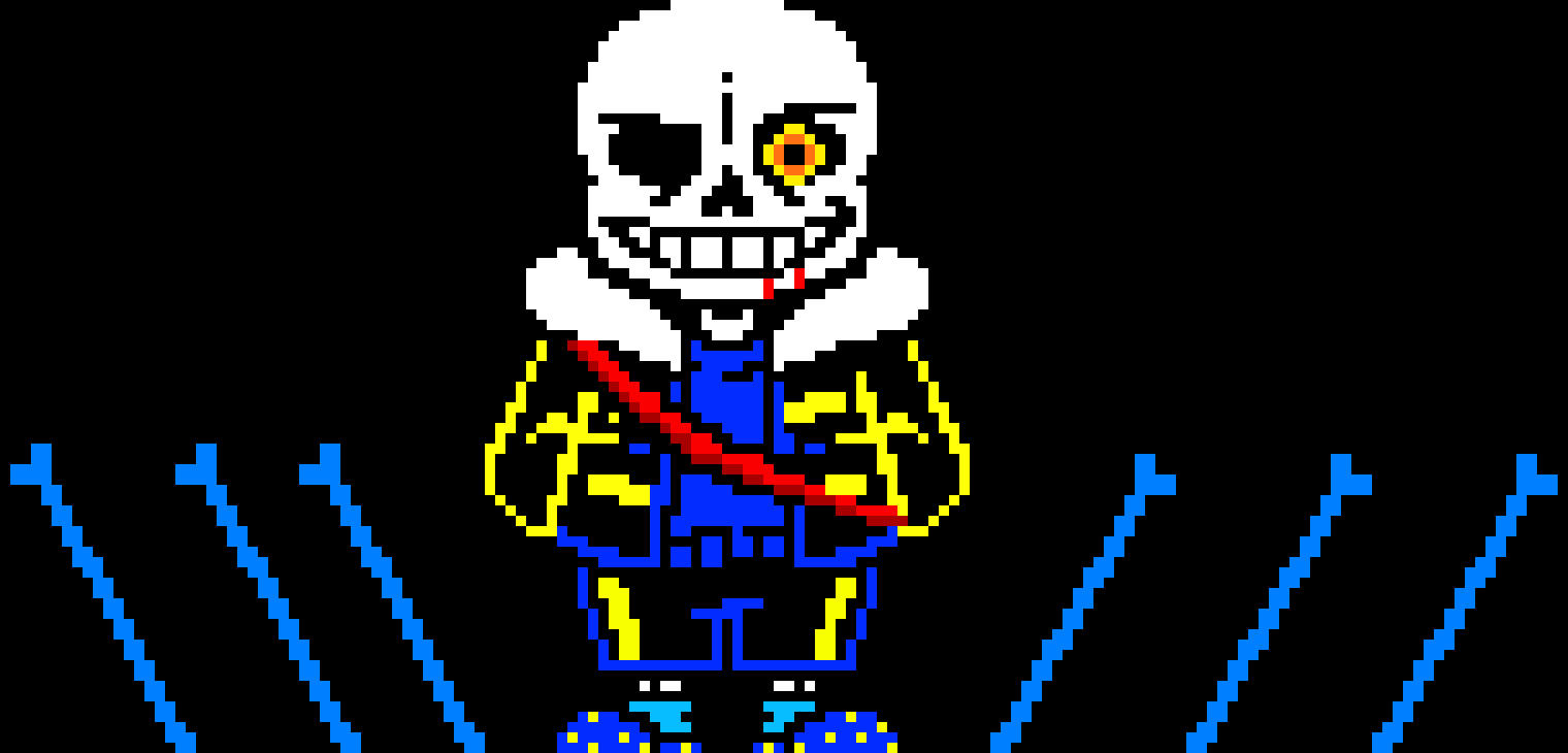 [6bfce9] Outer Last Breath Sans Phase 2 Sprite