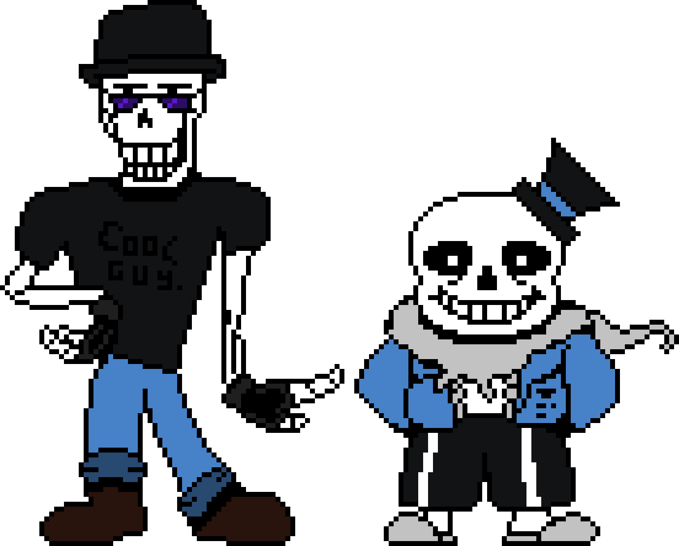 [2039e3] Undertale: Switch Sans and Papyrus Battle Sprites. ( Sans Update )