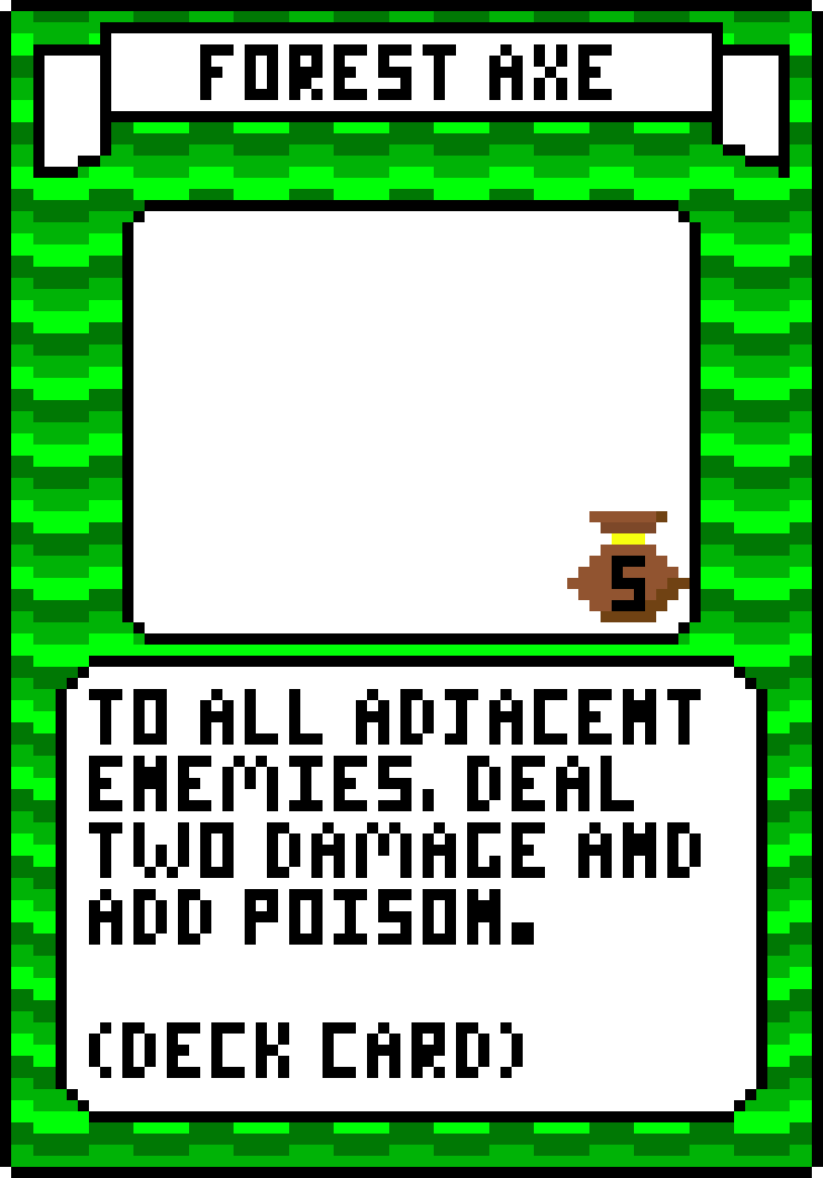 [b7cc55] Forest Axe Card